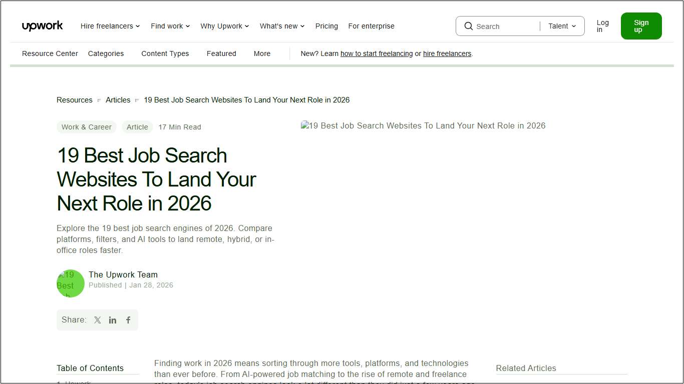 19 Best Job Search Websites To Land Your Next Role - Upwork